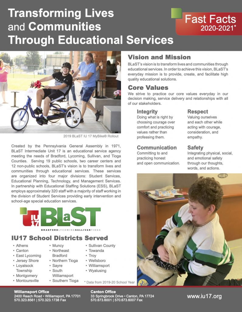 Who We Are BLaST Intermediate Unit 17