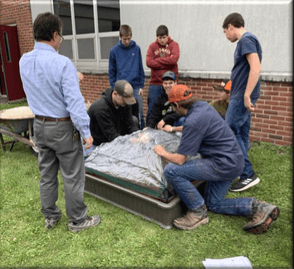 installing the raised beds